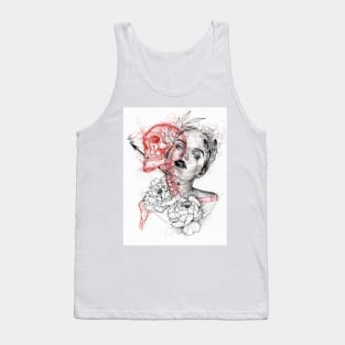 Red Skull Tank Top